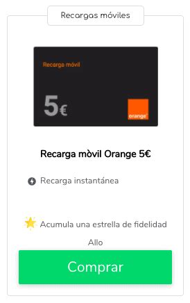 recarga de tarjetas orange.